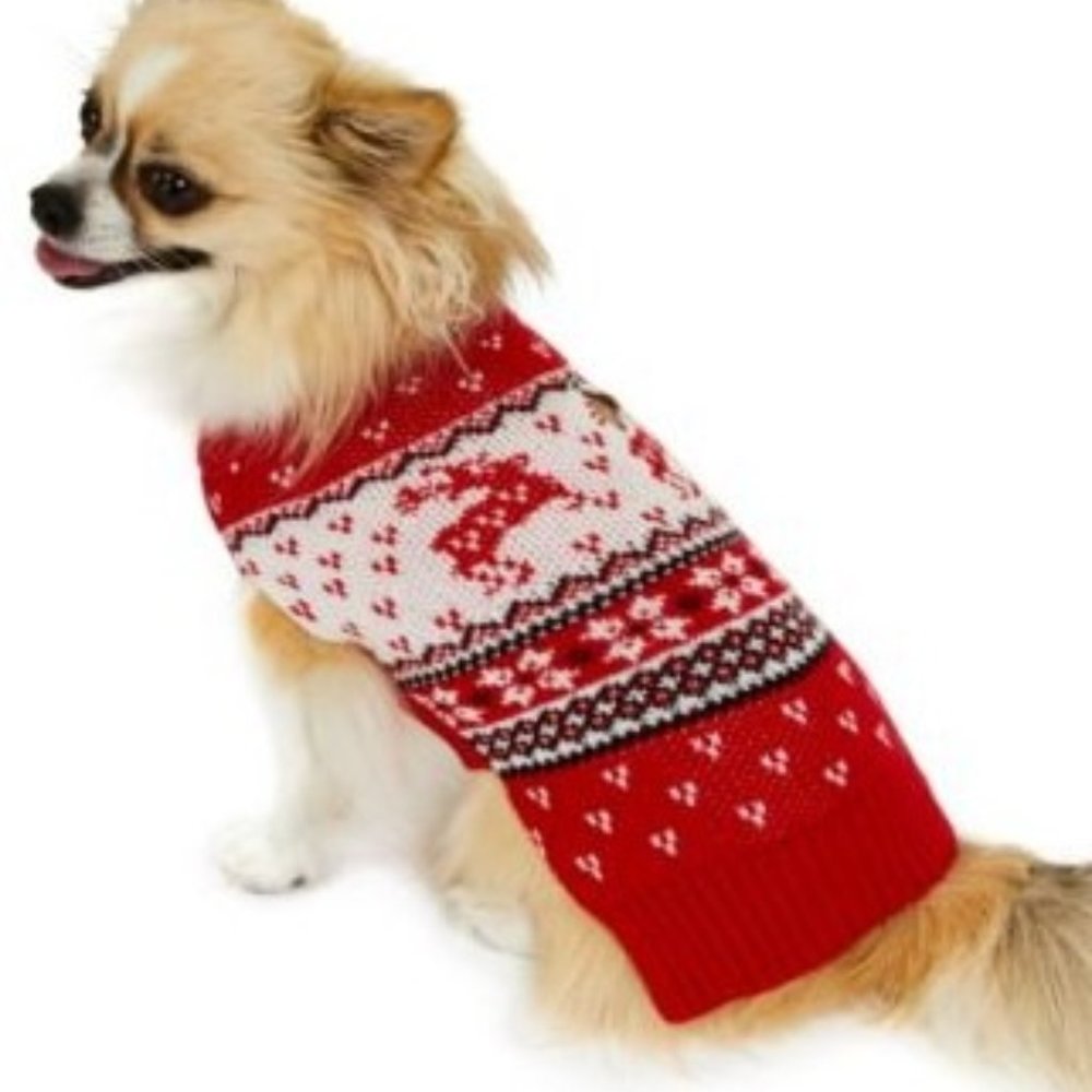 NWT Charter Club Holiday Reindeer Dog Sweater